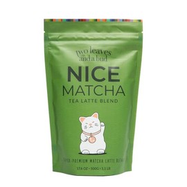 Two Leaves and a Bud Mezcla De Matcha Latte (36 Porciones), Polvo De Té Verde Matcha Japonés, 1 Bolsa Resellable, 500 G                               
