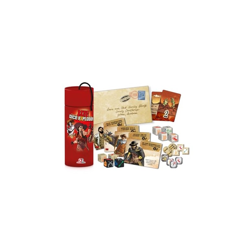 ABACUSSPIELE 36241 Bang! Dice Explosion, Western Card Game