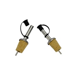 Liquor Bottle Pour Spouts – Free Flow Speed Pourers with Cork Fit – 2 Pack for Wine, Liquor, and Olive Oil Bottles