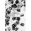 14g Black & Silver 40th Birthday Confetti Foil Metallic Glitz