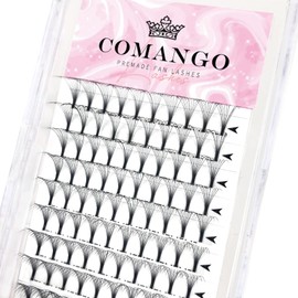 Premade Volume Lashes 10D-D-0.07-15mm, Premade Fans Eyelash Extensions 0.07&0.10 Volume Lash Extensions C D curl 8-15 mm Length Pre made Lash Fans