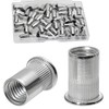 50PCS #10-32 Rivet Nuts 304 Stainless Steel Rivets Nutsert Flat