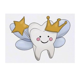 'Tooth Fairy' Temporary Tattoo - Water Resistant, Skin-Safe, Non-Toxic Transfer (TO00071911)