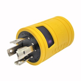 Parkworld 885026 Generator Adapter 4-Prong 30 AMP Locking L14-30P Plug to 3-Prong 20 AMP Locking L5-20R Receptacle