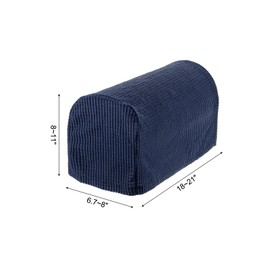 uxcell Stretch Armrest Covers Armchair Anti-Slip for Chairs Sofas Couch Arm Covers Recliner Sofa Navy Blue 2 Pcs