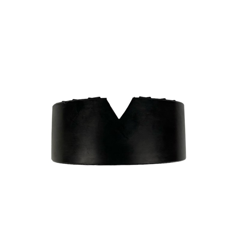 125 x 50 mm Rubber Pad with V-Groove and Waffle