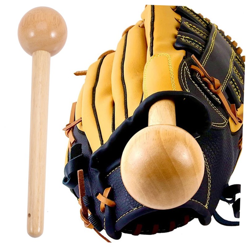Gatuida Baseball Glove Mallet Portable Wooden Hammer for Adult Baseball