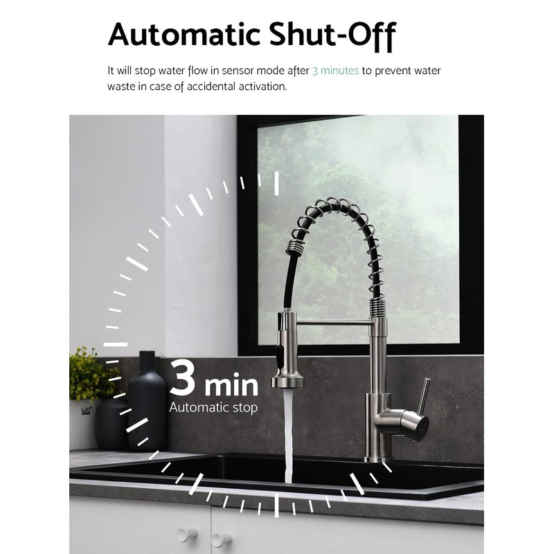 WEWE Touchless Kitchen Faucet with Pull Down Sprayer - Motion