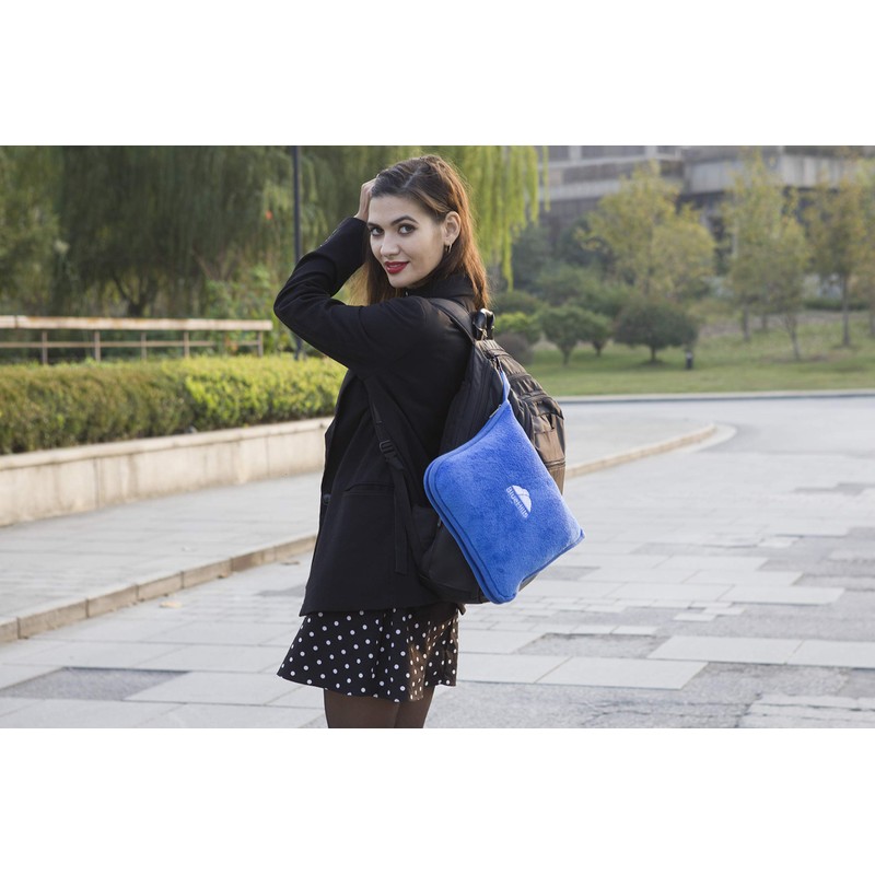 BlueHills 2-Pack Premium Soft Travel Blanket Pillow Airplane Blanket in