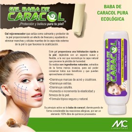 Gel Baba De Caracol Paño Manchas Cicatrices Estrias Antiedad