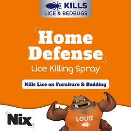 Nix Lice & Bed Bug Spray for Home Use, Kills Lice on Bedding & Furniture, Odor-Free & Non-Staining, 5 Fl Oz