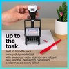 ExcelMark Heavy Duty Self-Inking Date Stamp (Blue/Red, Received)