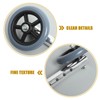 BUGUUYO 2pcs Walker Caster Wheel Replacement Aluminum Gray Multipurpose Accessory