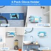 Snblzhef Glove Box Holder Wall Mounted Disposable Glove Dispenser, Metal