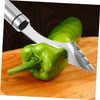 CIYODO 1pc Stainless Steel Chili Corer Tool for Removal Practical