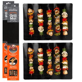 Camerons Products - Alfombrilla para barbacoa (30,5 x 45,7 cm) – Paquete de 2 hojas para asar y bandeja para hornear, diseño reutilizable, nunca tiene