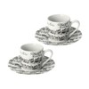 mugesh Vivaldi Espresso Set Two Cups (White) - Great Gift