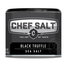 CHEF SALT Sampler Set of 3 Shaker Jars: Black Truffle 4oz, NY Steak 2.5oz, 5-Star 4oz - Variety Pack of Salts