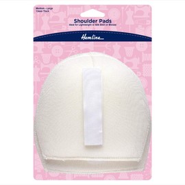 Hemline Shoulder Pads Shirt/Blouse - White - Medium