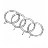 ZHHGTTUY Thick Metal Eyelet Curtain Rings with Ancient Script Engraving,1.73-Inch
