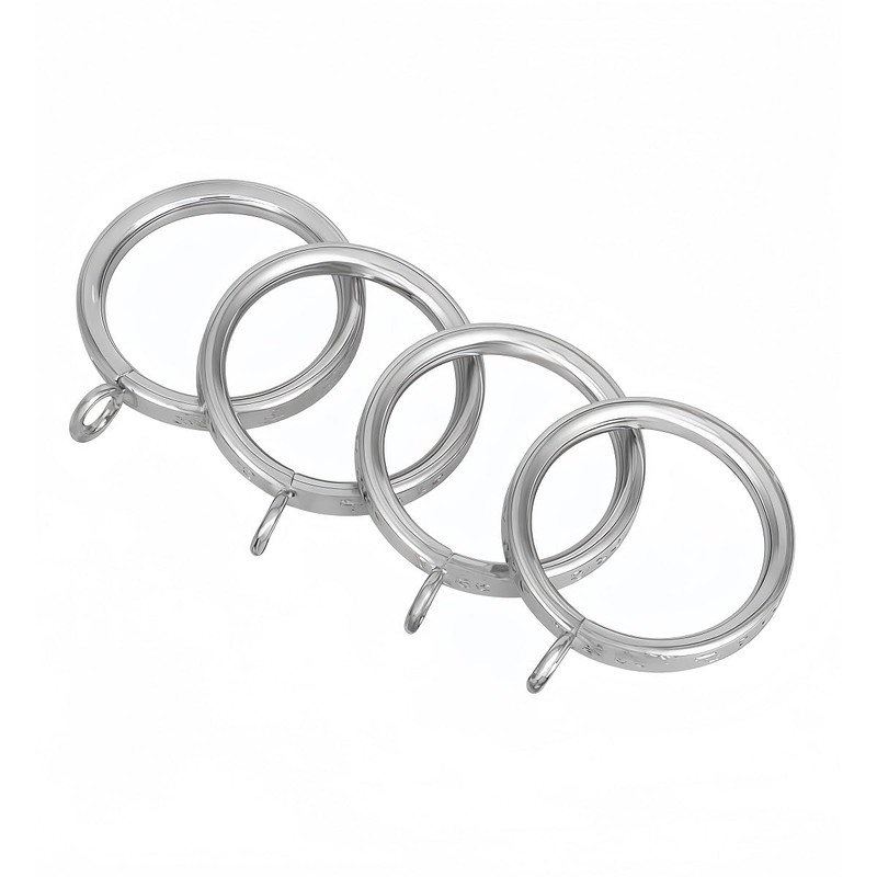 ZHHGTTUY Thick Metal Eyelet Curtain Rings with Ancient Script Engraving,1.73-Inch