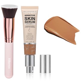 2024 New PHOERA Foundation Makeup for Mature Skin, Wrinkles Matte Natural Finish for a Flawless Complexion (N05 Tan)