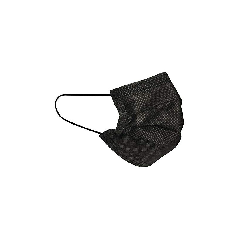Omnitex Black Type IIR Front of House Face Mask (Pack