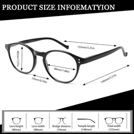 NORPERWIS 5 Pairs Reading Glasses Spring Hinge Blue Light Blocking Readers Glasses for Men and Women (Mix Color-1, 2.50)