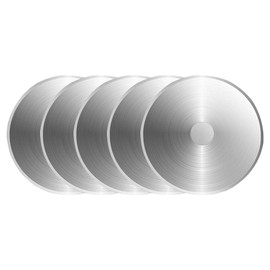 SOMOLUX 60mm Rotary Blades Compatible with Fiskars 60mm Rotary Cutter Perfect for Sewing Arts Crafts, Sharp, and Durable 5 Pack (Round hole 10mm)