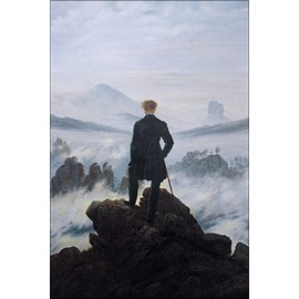 History Galore 24"x36" Gallery Poster, The wanderer above the sea of fog by caspar david friedrich 1818