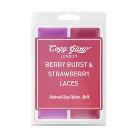 Cozy Glow Berry Burst & Strawberry Laces Soy Wax Melt Duo