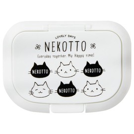 Skater WTL1AG-A Anti-Bacterial Wet Seat Lid, Nekotto