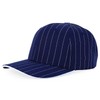 Trendy Apparel Shop 6 Panel Structured Pinstripe Snapback Baseball Cap