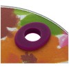 KitchenCraft 'Bright Floral' Toughened Glass Worktop Saver, 24 cm (9.5")