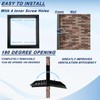 24"*16" Gable Vent,Aluminum Alloy Wall Vent Shed Vents,with Removable Strainer