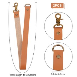 GORGECRAFT 2 Pack Leather Curtain Tiebacks European Style Custom Made Curtain Holders Decorative Draperies Holdbacks Curtain Rod Hooks for Wall (Peru)