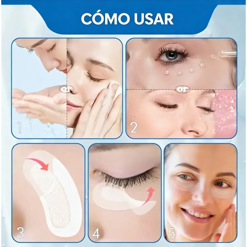 Parches Ojos Microagujas Ácido