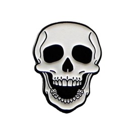 GBJUK Glow in the Dark Skull Pin Badge with Back Metal, Metal