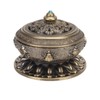 MUNEFE Antique Metal Incense Burner Holder, Exquisite Aromatherapy Decoration, Incense