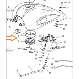 Victory 5412071 O-RING GAS TANK PLUG SEAL VICTORY 1999 – 2008 VEGAS HAMMER JACKPOT KINGP