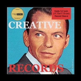 Creative Picture Frames 7x7-inch Single Cover Record Frame no Mat Displays 7" 45 rpm Vinyl Sleeve Art Includes Hanger