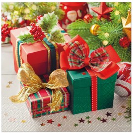 (20) Christmas Decoupage Paper Napkins Gifts Holidays Crafts - Pack of 20 Napkin
