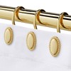 Gold Shower Curtain Hooks, Set of 12, Rust Resistant, Heavy