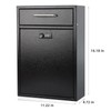 KYODOLED Steel Combination Lock Mail Boxes Outdoor,Locking Wall Mount Mailbox,Security