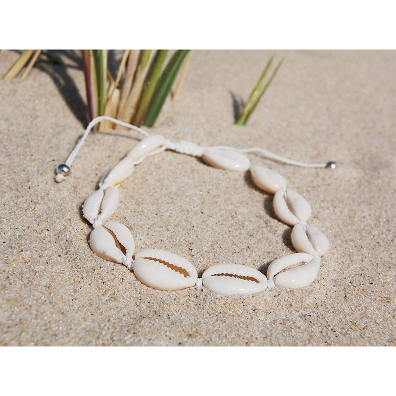 2002.wt Starfish Anklet Fashion Jewellery Made of Cowrie Shells Surfer