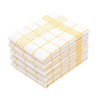 ZOLLNER Set of 5 Tea Towels with Waffle Pattern, Cotton,