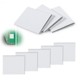 8 Pcs Door Corner Seals, Self-Adhesive Door Weather Stripping Doors Frame Seal Strip Bottom Wedge Exterior Doors Gaps Seal Draft Stopper for Weather Protection Isolation of Noise (White)