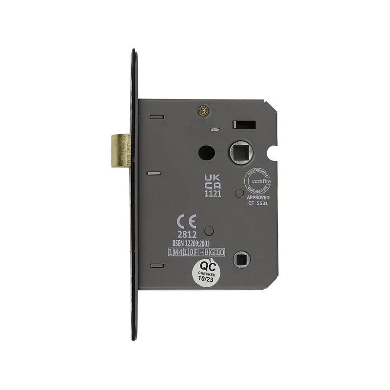 Decoranddecor Bathroom Mortice Lock - 3inch / 76mm - Matt