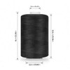 ilauke Sewing Thread - 1000 Yard Black Polyester Thread for