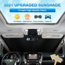 T TGBROS - Parasol para parabrisas de 2016-2022 Honda HR-V HRV accesorios plegable protector solar reflectante de poliéster para protección solar y contra el calor